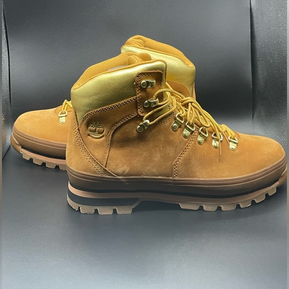 Timberland Euro Hiker F/L Waterproof Gold Light Brown Hiking Boots Womens - Picture 6 of 9